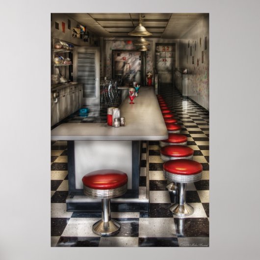 Poster Années 1950 - Le glacier Cream Parlor (Devant)