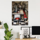 Poster Années 1950 - Le glacier Cream Parlor (Bureau à domicile)