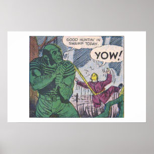 Poster Années 1970 Bande-dessinée d'horreur de l'âge d'or