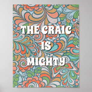 Poster Années 70 hippie, irlandais La fête est géniale Af