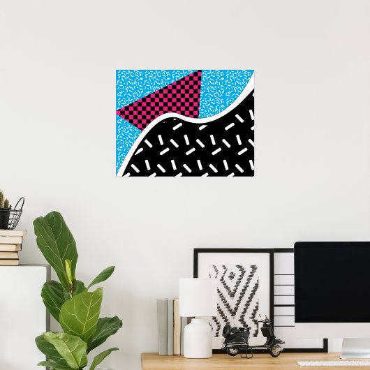 Poster Années positives 80 (Bureau à domicile)