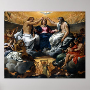 Poster Annibale Carracci Le couronnement de la Vierge