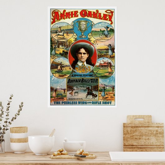 Poster Annie Oakley - Imprimer (Cuisine)
