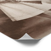 Poster Annie Oakley tenant un fusil - 1899 (Coin)