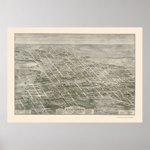 Poster Anniston, AL Carte panoramique - 1903