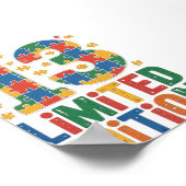 Poster Anniversaire 13 Ans Sensibilisation à l'autisme (Coin)