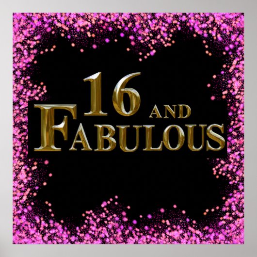 Poster Anniversaire 16 ans (Devant)