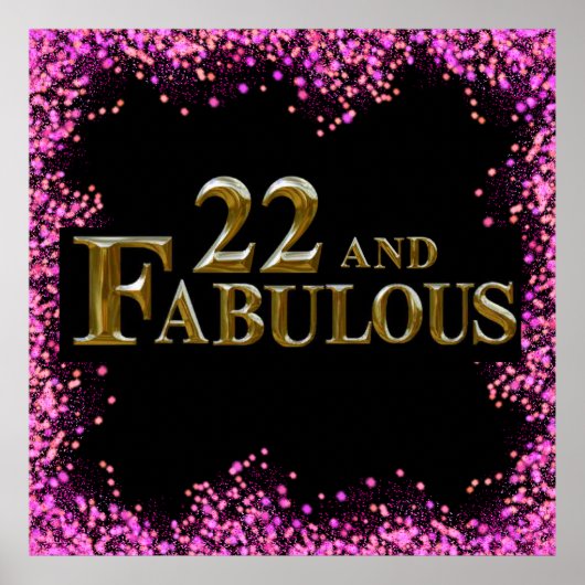 Poster Anniversaire 22 ans (Devant)