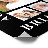 Poster Anniversaire 33 Photo Collage personnalisé Post pe (Coin)