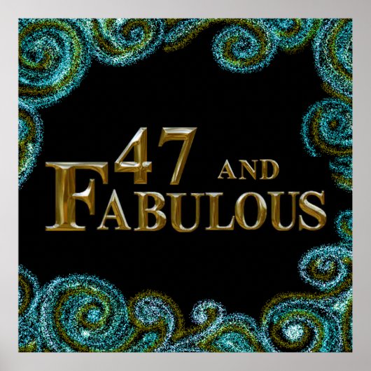 Poster Anniversaire 47 ans (Devant)