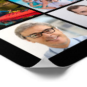 Poster Anniversaire 55 Collage de photos Années dans la f (Coin)