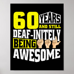 Poster Anniversaire 60 Ans D'Être Impressionnant