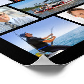 Poster Anniversaire 62 Photo Collage # Années dans la fab (Coin)