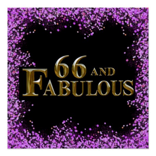 Poster Anniversaire 66 ans (Devant)