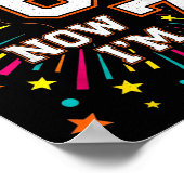 Poster Anniversaire 7 Ans J'avais 6 Ans Maintenant J'ai 7 (Coin)