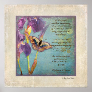 Poster Anniversaire, Amour Chapitre 1 Corinthiens 13