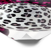 Poster Anniversaire Baddie Rose et Black Leopard Glam Par (Coin)