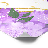 Poster Anniversaire Blonde Princess Purple Bienvenue (Coin)