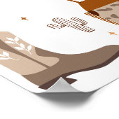 Poster Anniversaire Brown Cute Cowboy (Coin)