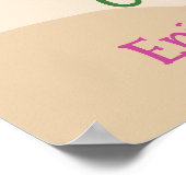 Poster Anniversaire d'Aloha Luau (Coin)