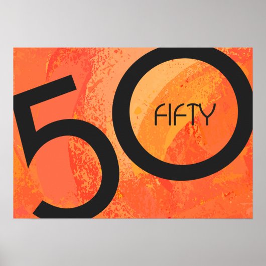 Poster Anniversaire de 50 ans (Devant)
