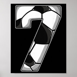 Poster Anniversaire de 7 ans de football