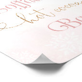 Poster Anniversaire de cerfs roses rousses Café et bar à  (Coin)