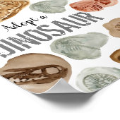 Poster Anniversaire de dinosaure mignon adopter une affic (Coin)