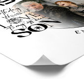 Poster Anniversaire de Fils 8 Collage de Photos Typograph (Coin)