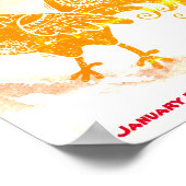 POSTER ANNIVERSAIRE DE FIRE ROOSTER (Coin)