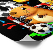 Poster Anniversaire de Foot de Capybara J'avais 6 ans Mai (Coin)