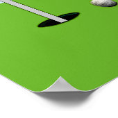 Poster Anniversaire de golf (Coin)