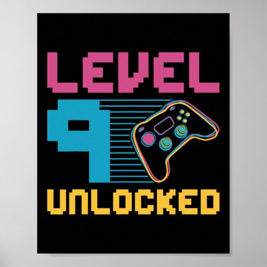 Poster Anniversaire de jeu Niveau 9 Débloqué 1  (Devant)