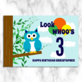 Poster Anniversaire de la chouette