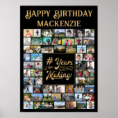 Poster Anniversaire de la fabrication 59 Photo Collage (Devant)