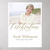 Poster Anniversaire de la mort Célébration de la vie Mémo (Devant)