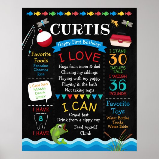 Poster Anniversaire de la pêche (Devant)