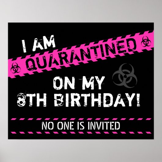 Poster Anniversaire de la quarantaine (Devant)