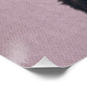 Poster Anniversaire de la vache à fleurs drôle (Coin)