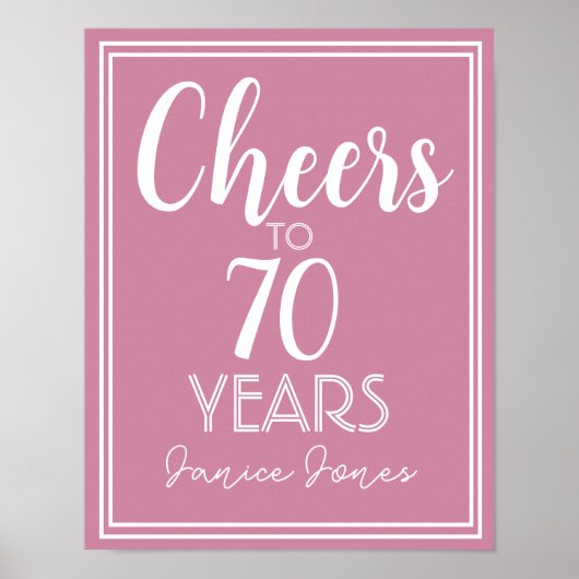 Poster Anniversaire de l'anniversaire Retraite changer le (Devant)