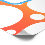 Poster Anniversaire de l'arc-en-ciel personnalisé (Coin)