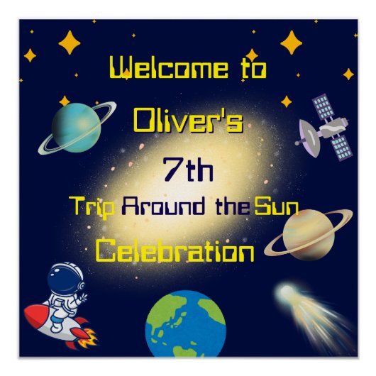 Poster Anniversaire de l'espace extra-atmosphérique - ast (Devant)