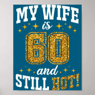 Poster Anniversaire de ma femme 60 ans toujours sexy 60èm