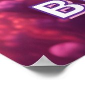 Poster Anniversaire de papillon magique et enchanteur (Coin)