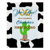 Poster Anniversaire de Rodéo de Cowboy Occidental (Devant)