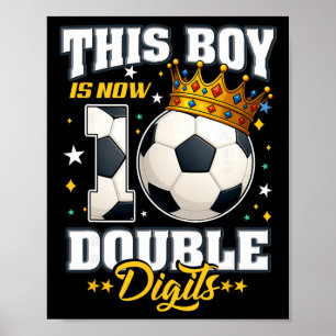 Poster Anniversaire des 10 ans de football Ce garçon a ma