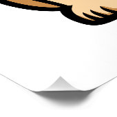 Poster Anniversaire des chiots Golden Retriever (Coin)