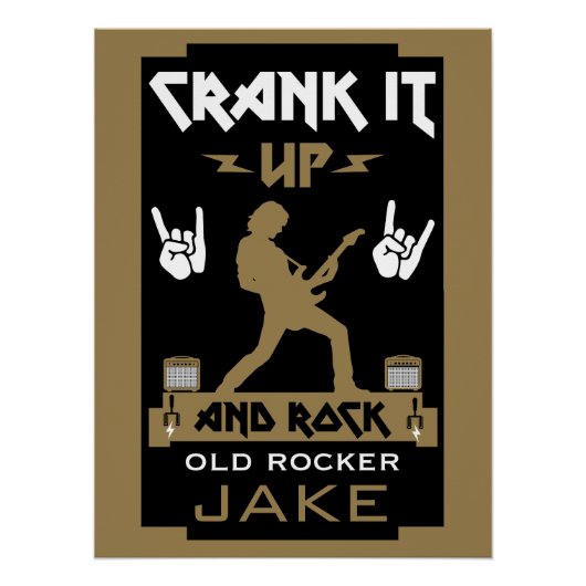 Poster Anniversaire des Rockers de 60 ans (Devant)
