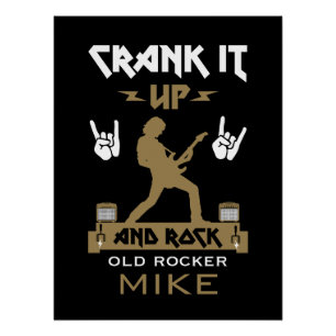Poster Anniversaire des Rockers de 70 ans