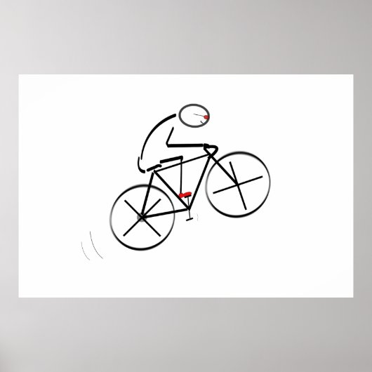 Poster Anniversaire du cycliste (Devant)